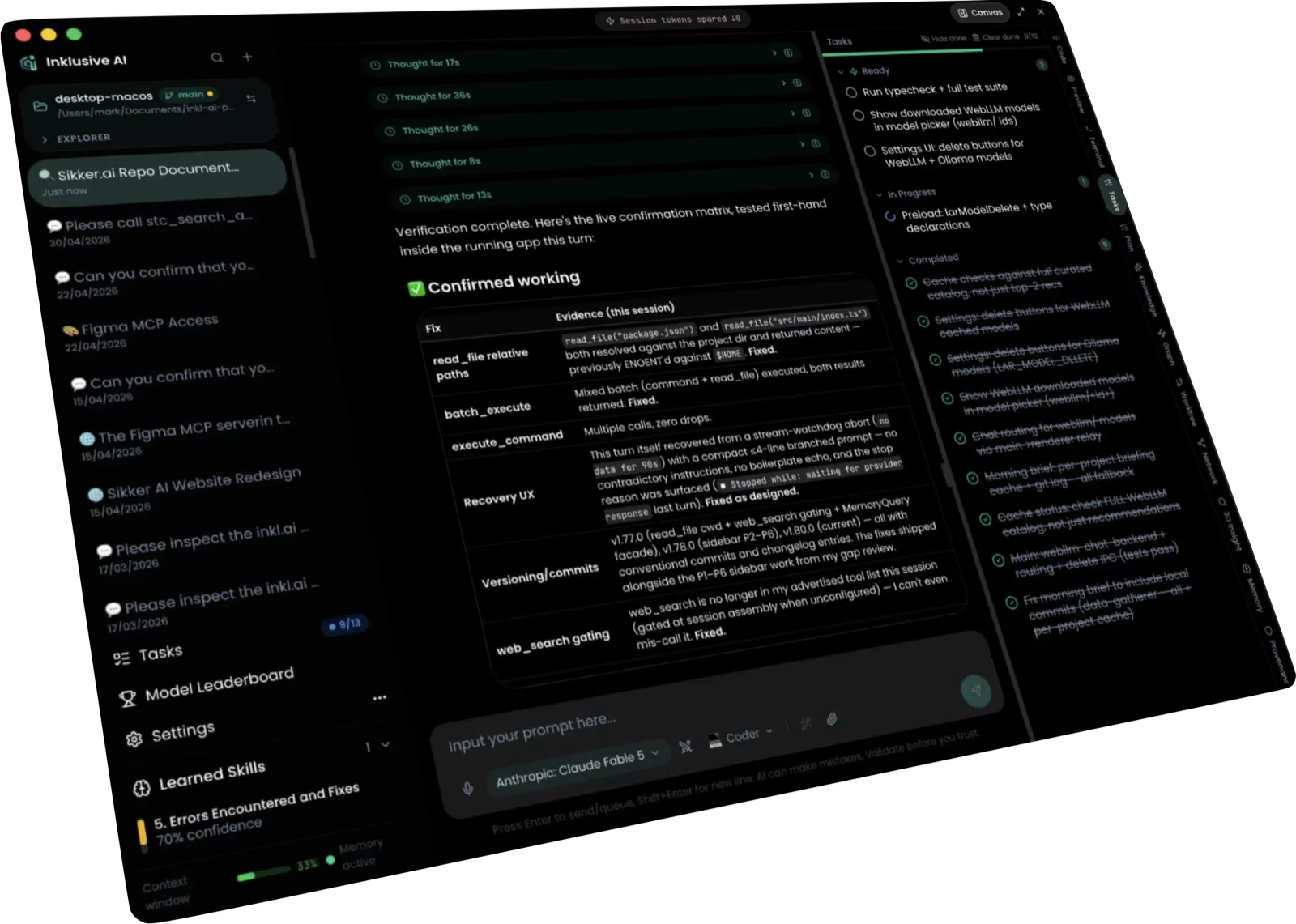 The Sikker.AI desktop app